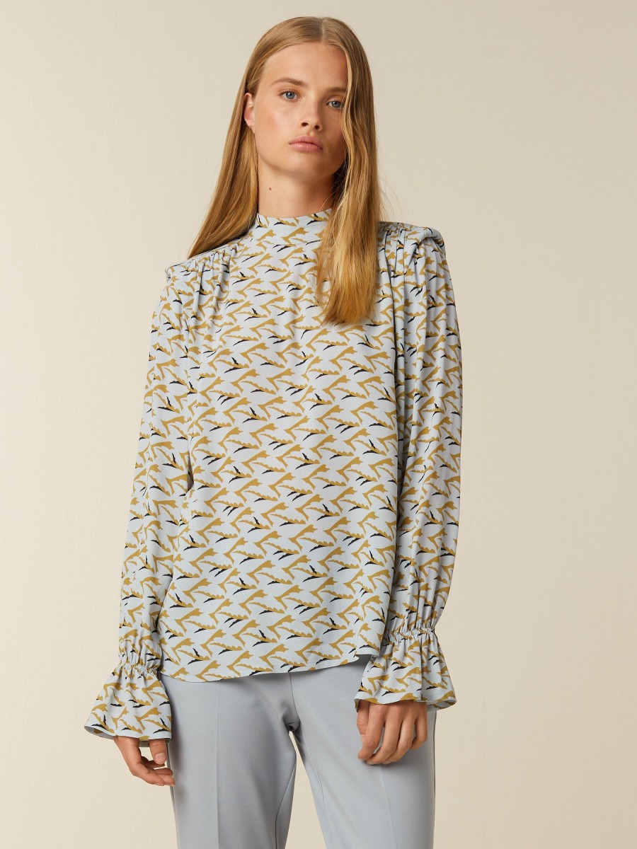 Tops | Beaumont Amsterdam Tops Bird Blouse-Shark