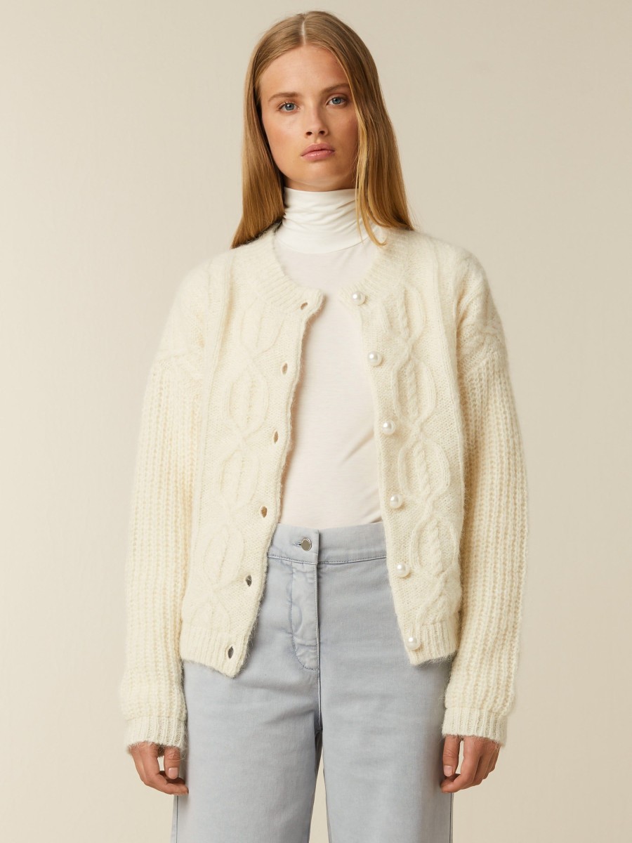 Tops | Beaumont Amsterdam Tops Marey Cardigan-Cream