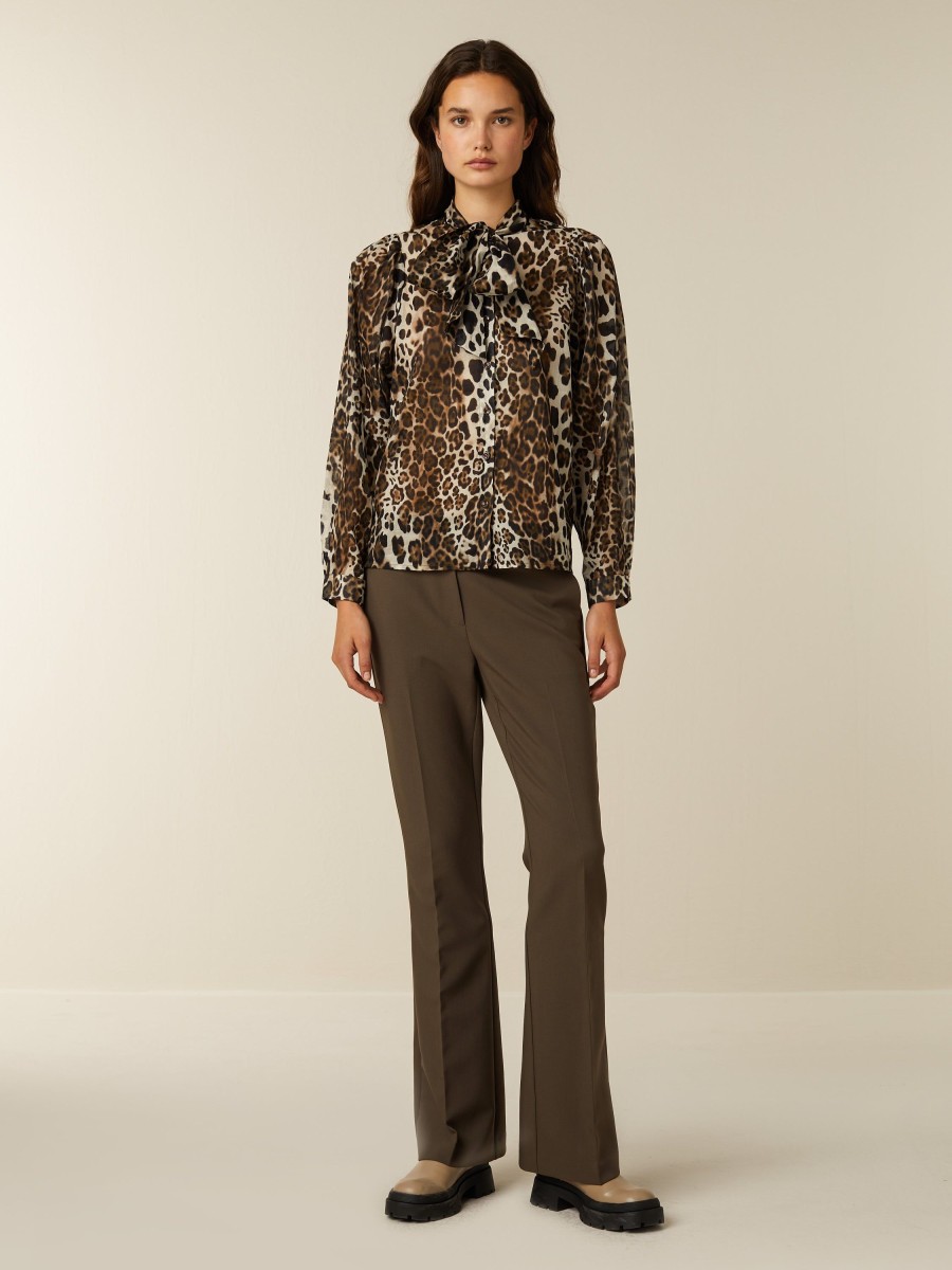 Tailleurs | Beaumont Amsterdam Tailleurs Faith Flare Pants-Crocodile