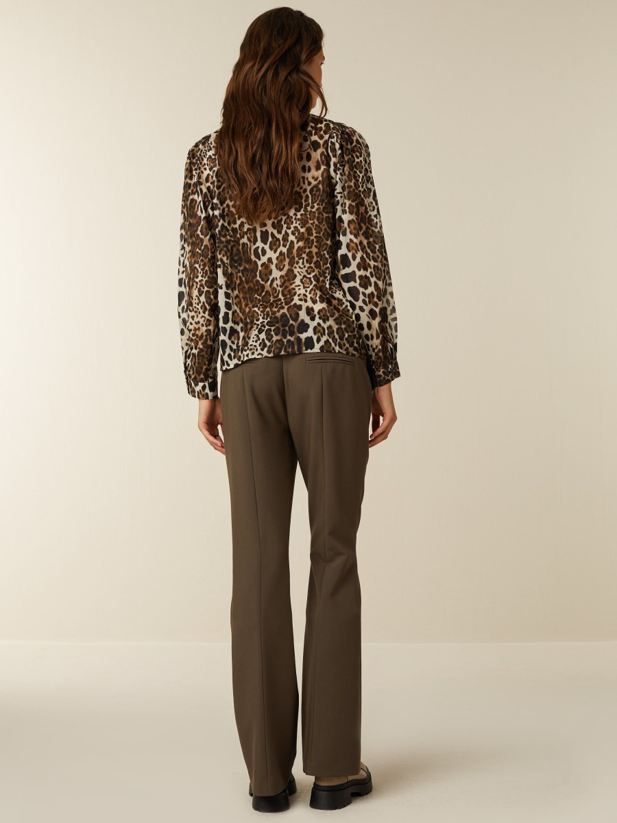 Tailleurs | Beaumont Amsterdam Tailleurs Faith Flare Pants-Crocodile