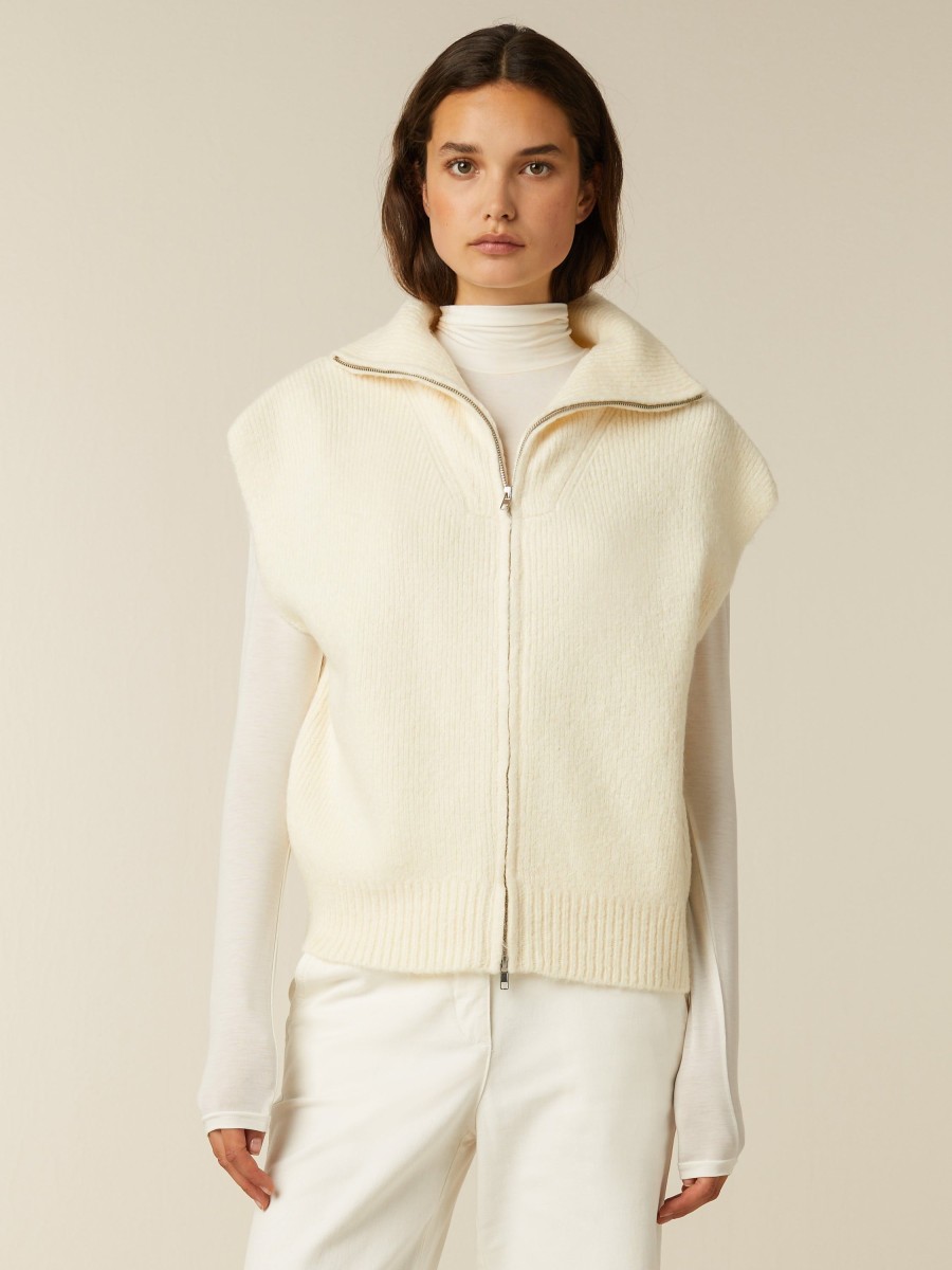 Tops | Beaumont Amsterdam Tops Luna Cardigan-Cream