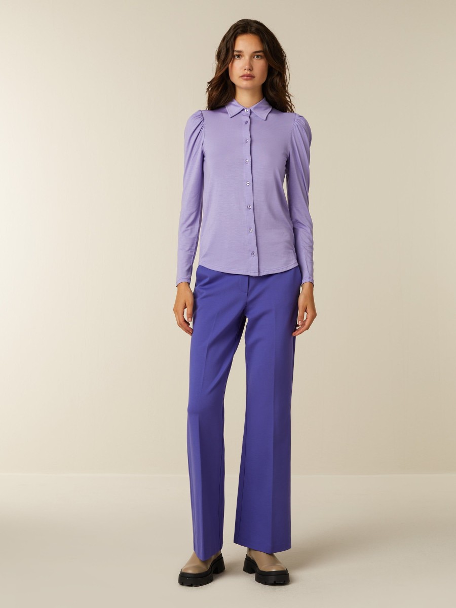 Tops | Beaumont Amsterdam Tops Noor Jersey Blouse-Dahlia Purple