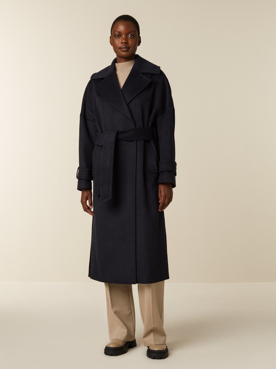 Trenchcoats | Beaumont Amsterdam Trenchcoats Lux-Midnight Blue