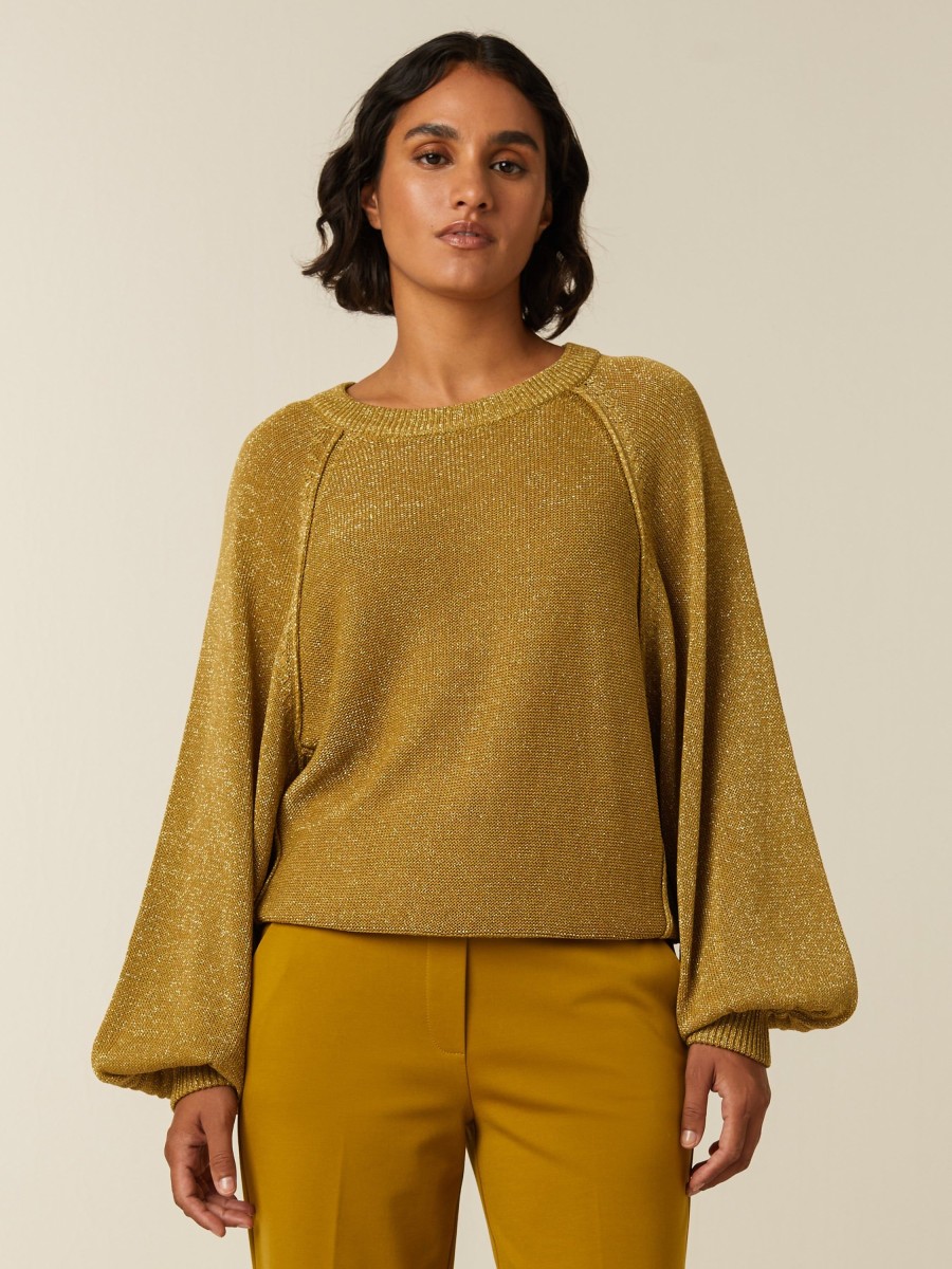 Tops | Beaumont Amsterdam Tops Jill Pullover-Golden Green