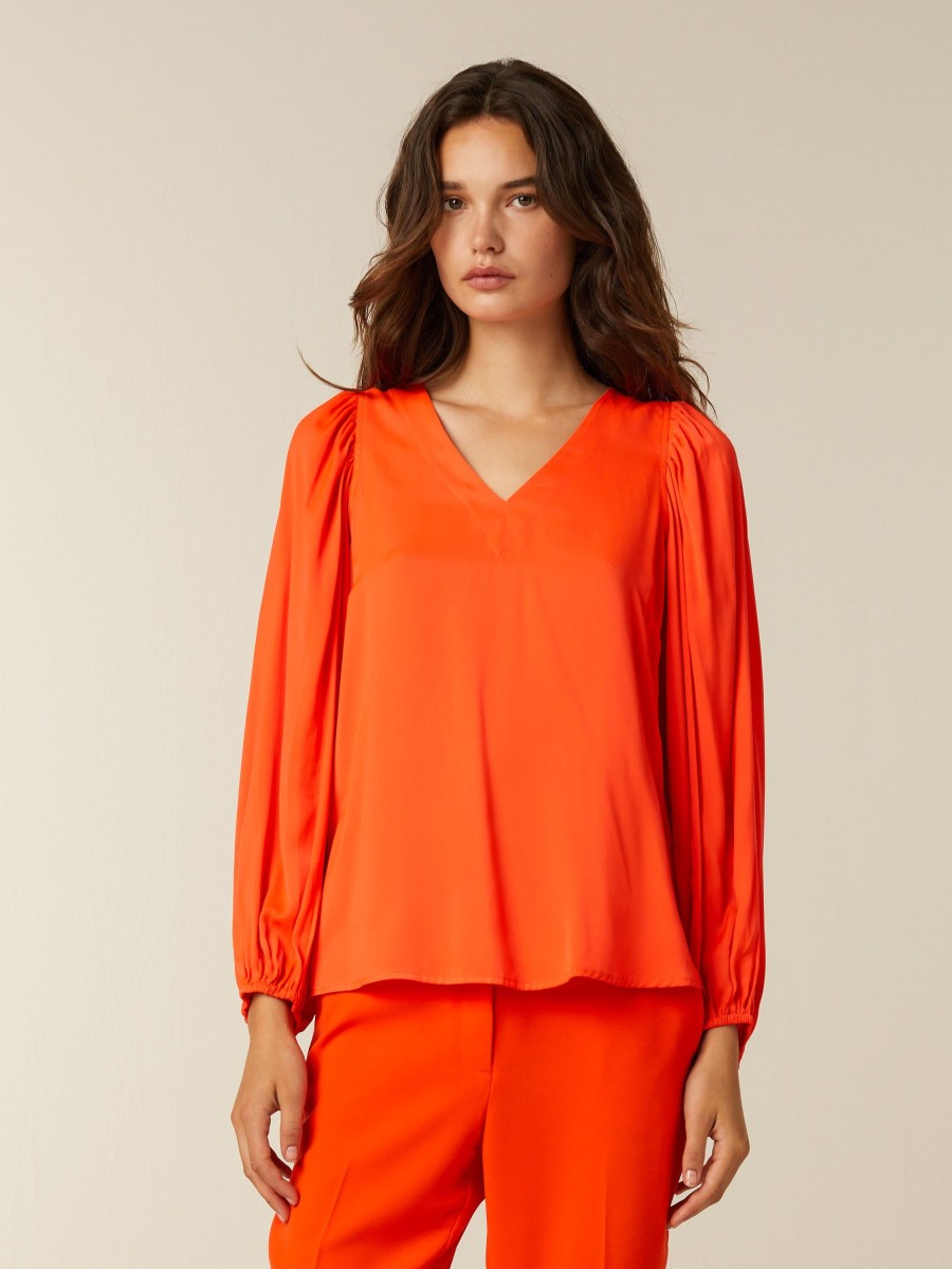 Tops | Beaumont Amsterdam Tops Grace Blouse-Flame