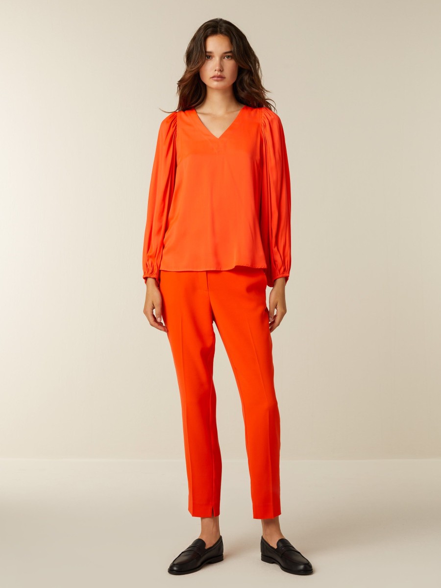 Tops | Beaumont Amsterdam Tops Grace Blouse-Flame