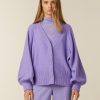 Tops | Beaumont Amsterdam Tops Sage Cardigan-Dahlia Purple