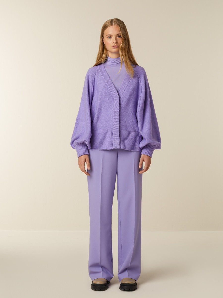 Tops | Beaumont Amsterdam Tops Sage Cardigan-Dahlia Purple