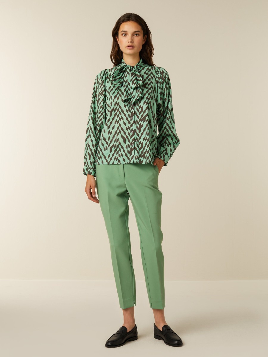 Tailleurs | Beaumont Amsterdam Tailleurs Alix Chino-Matcha Green