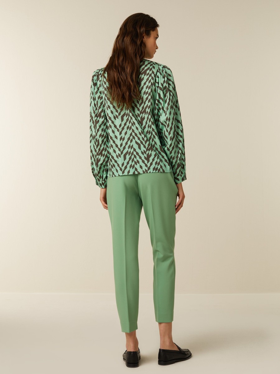 Tailleurs | Beaumont Amsterdam Tailleurs Alix Chino-Matcha Green