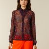 Tops | Beaumont Amsterdam Tops Jewel Blouse-Flame