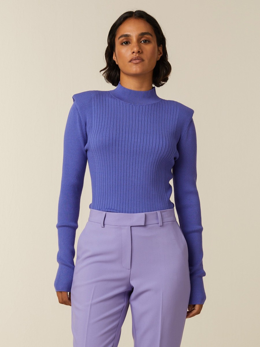 Tops | Beaumont Amsterdam Tops Brooke Pullover-Dark Dahlia Purple