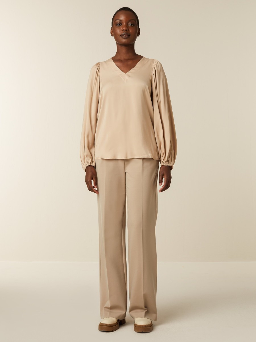 Tops | Beaumont Amsterdam Tops Grace Blouse-Natural