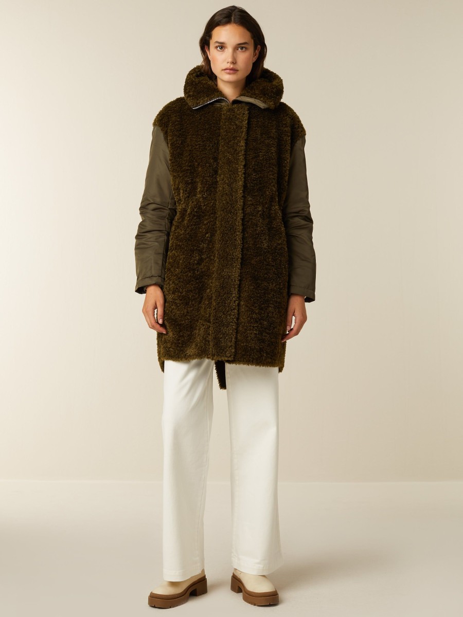 Manteaux D'Hiver | Beaumont Amsterdam Manteaux D'Hiver Nomi-Dark Olive