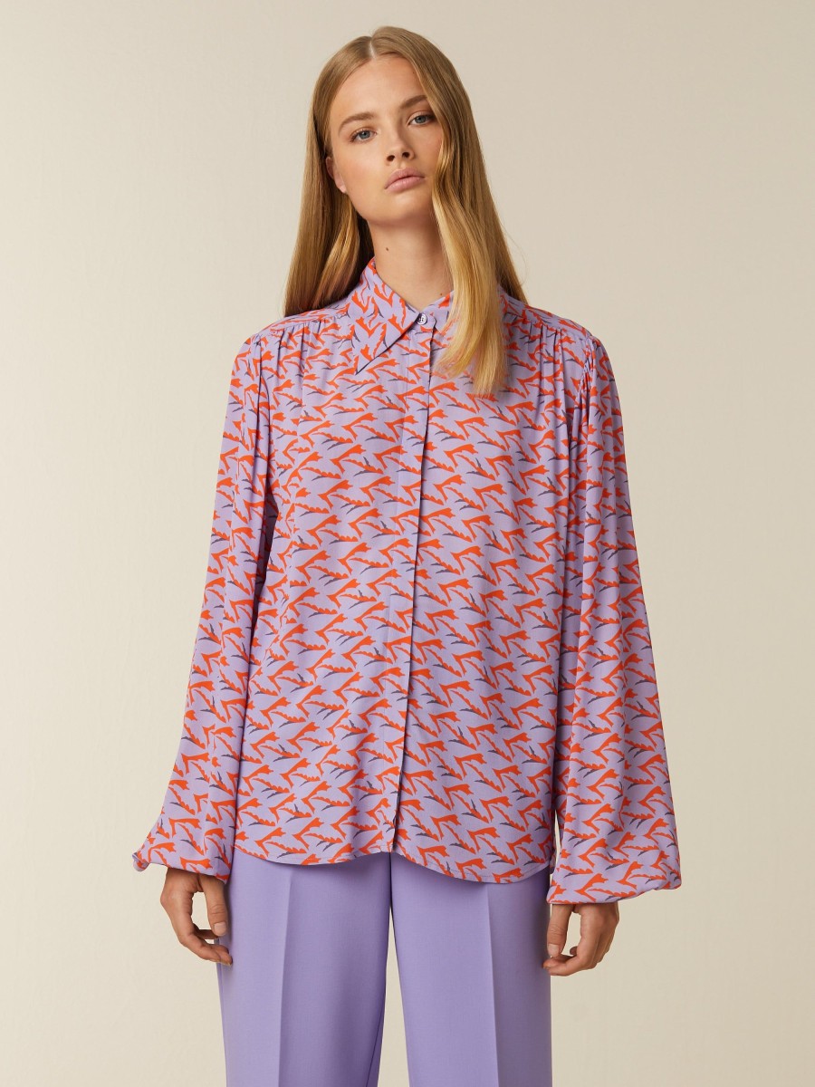 Tops | Beaumont Amsterdam Tops Britt Blouse-Dahlia Purple