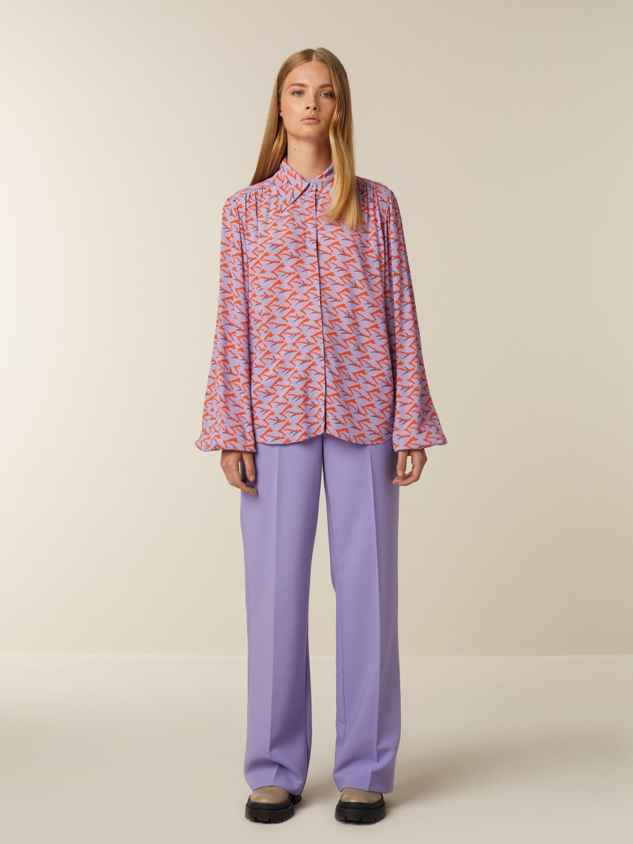 Tops | Beaumont Amsterdam Tops Britt Blouse-Dahlia Purple