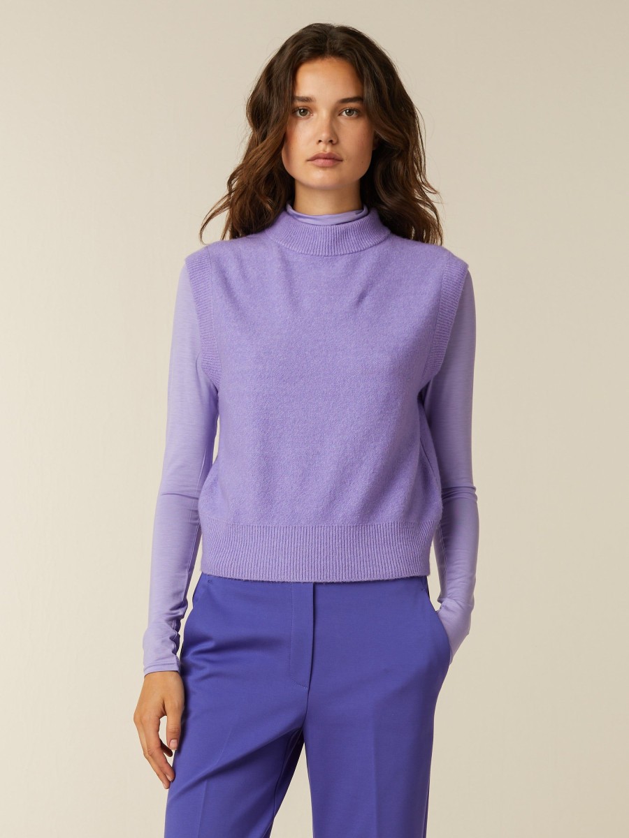 Tops | Beaumont Amsterdam Tops Star Spencer-Dahlia Purple