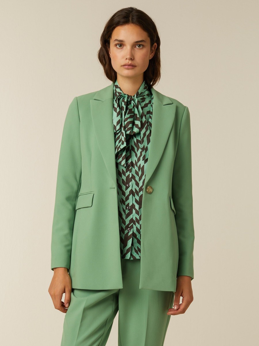 Tailleurs | Beaumont Amsterdam Tailleurs Abby Classic Blazer-Matcha Green